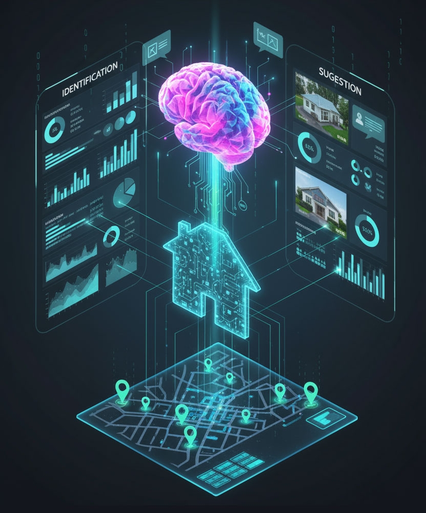 Identificação e sugestão automática de imóveis relevantes